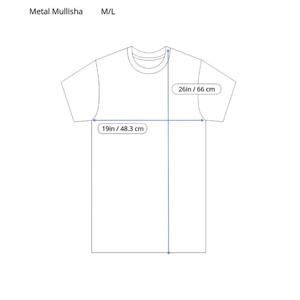 Metal Mullisha RockStar Collab Distressed Graphic Black T-Shirt Rock Gothic - Picture 3 of 13